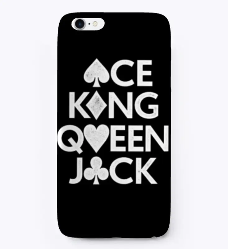 Ace King Queen Jack Stacked Pips (white)