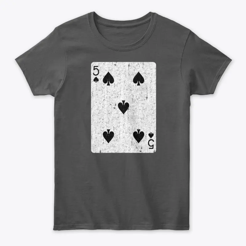 five of spades playing card