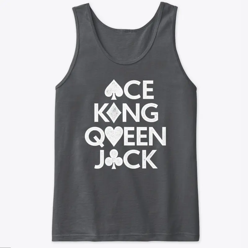 Ace King Queen Jack Stacked Pips (white)