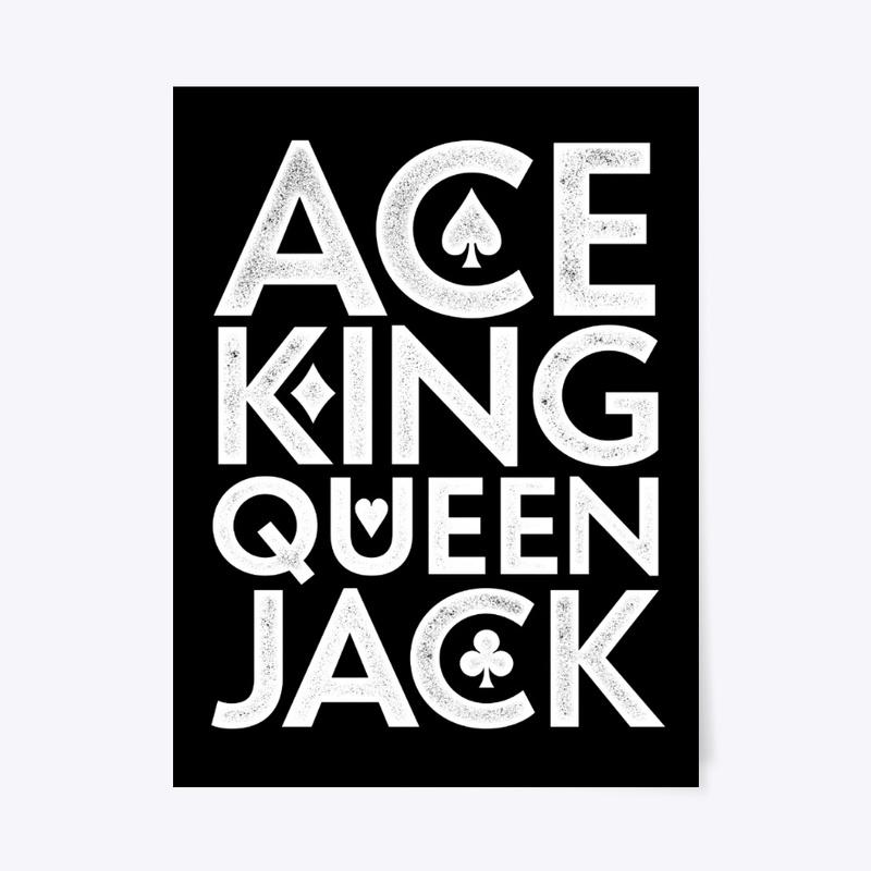 Ace King Queen Jack Hidden Pips (white)