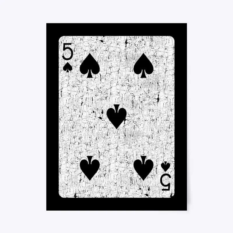 five of spades playing card