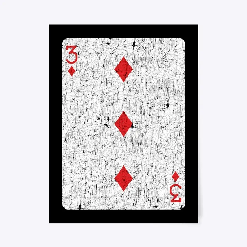 three of diamonds playing card