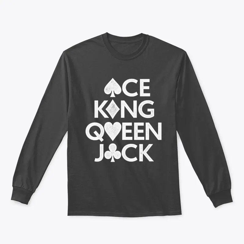 Ace King Queen Jack Stacked Pips (white)