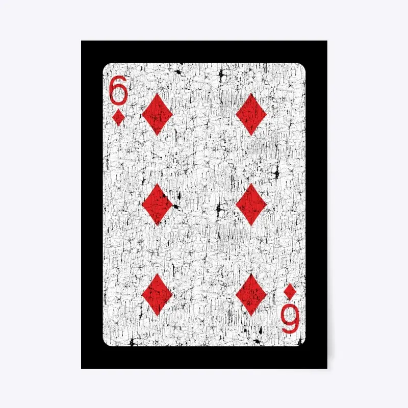 six of diamonds playing card