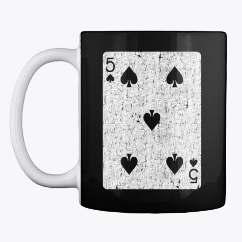 five of spades playing card