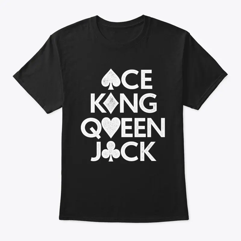 Ace King Queen Jack Stacked Pips (white)