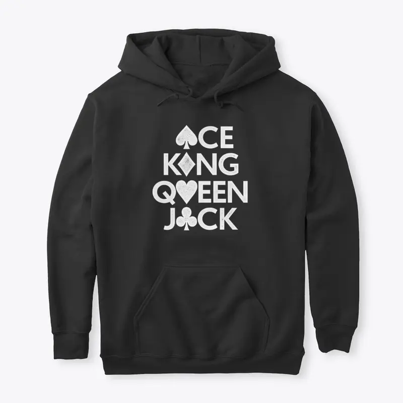 Ace King Queen Jack Stacked Pips (white)