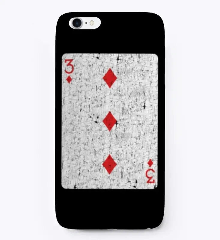 three of diamonds playing card