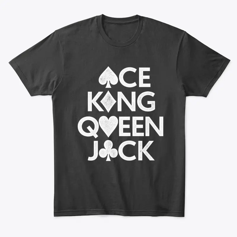 Ace King Queen Jack Stacked Pips (white)