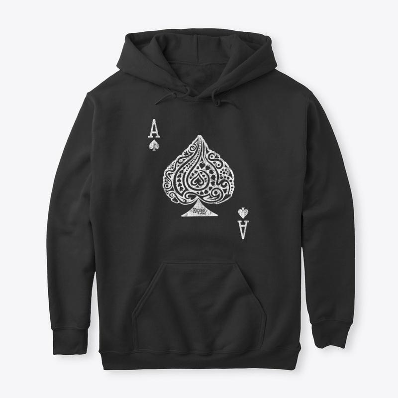 Intricate Ace of Spades (White)KC