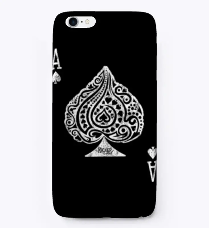 Intricate Ace of Spades (White)KC