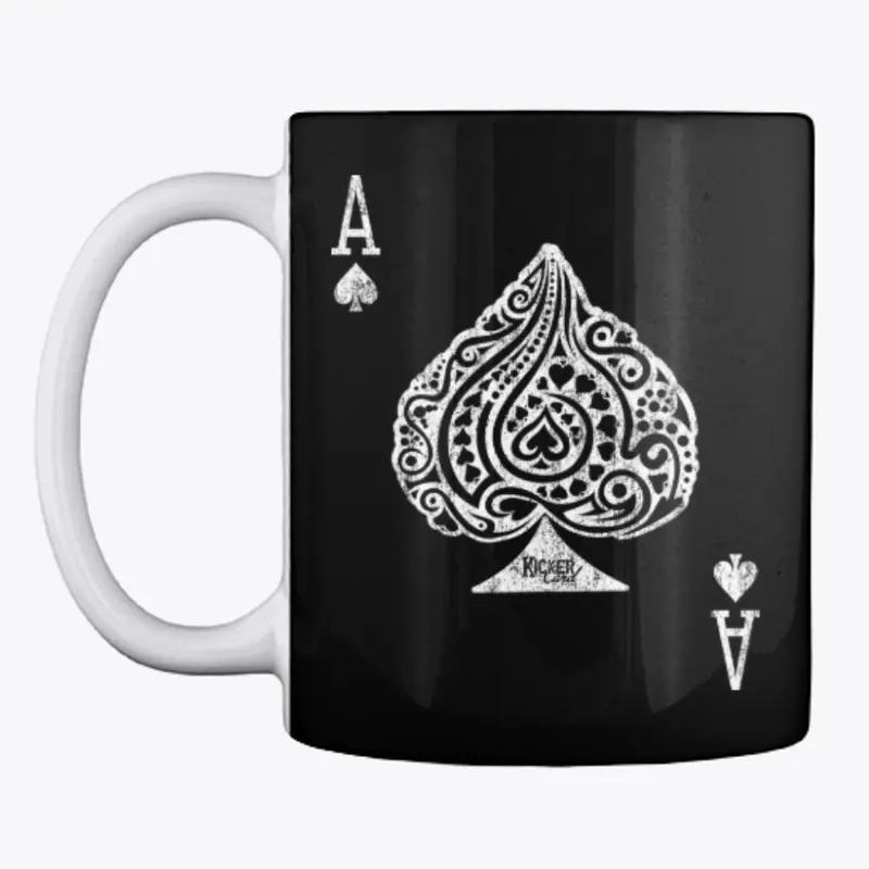 Intricate Ace of Spades (White)KC