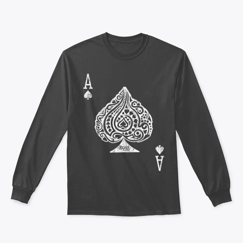 Intricate Ace of Spades (White)KC