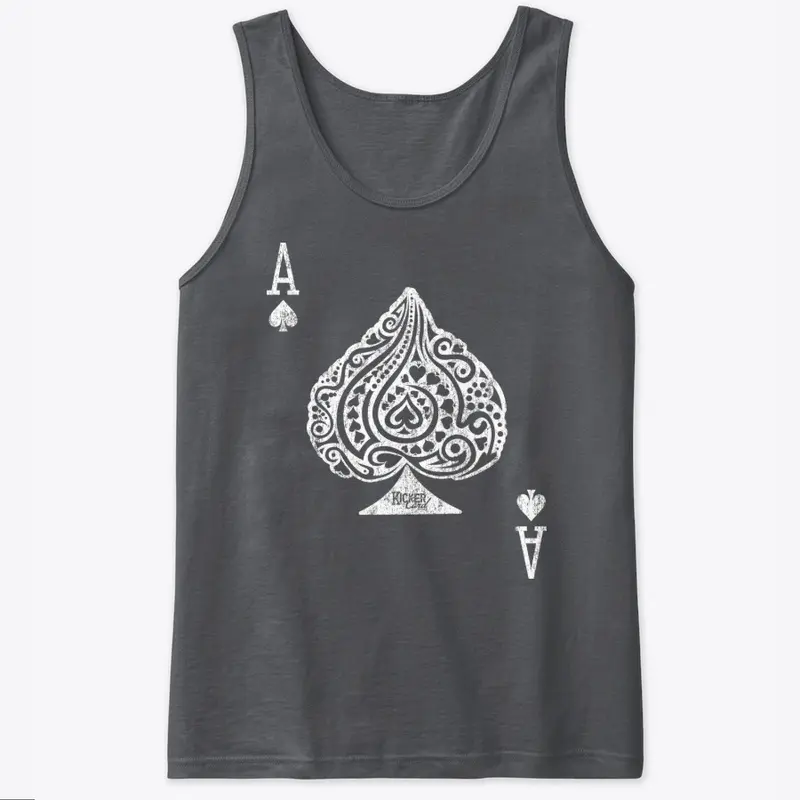 Intricate Ace of Spades (White)KC